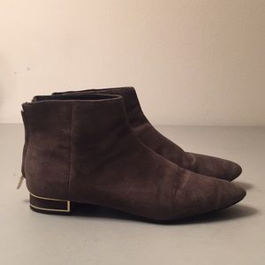 Zara dark taupe ankle bootie